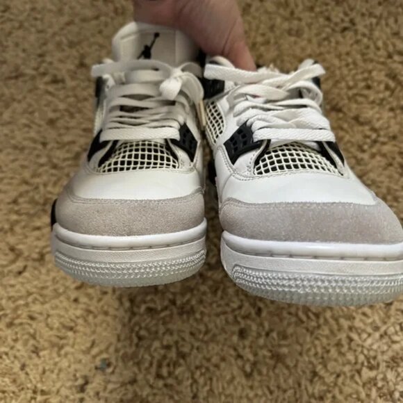 Air Jordan retro4 military black size 8m 9.5w - Picture 6 of 9